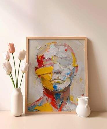 Color Splash Portrait Matte Poster Print