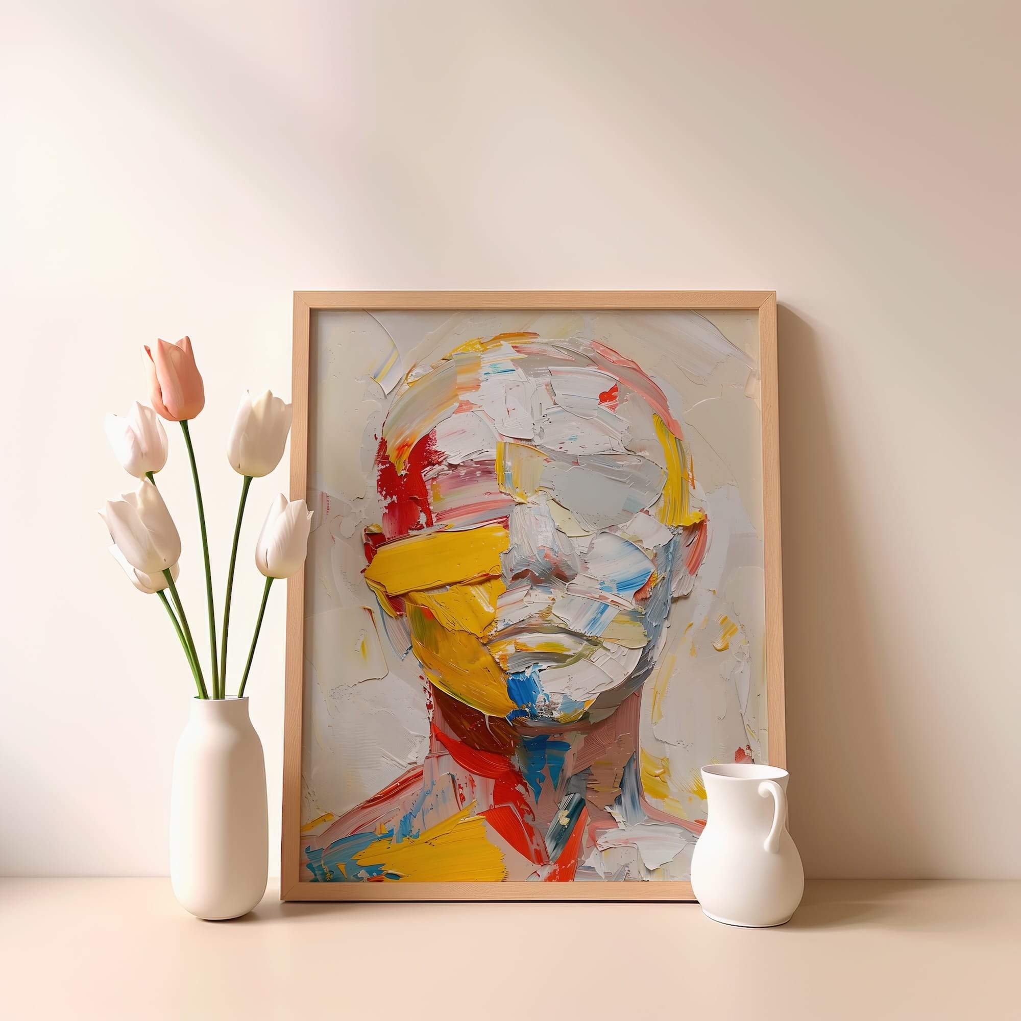 Color Splash Portrait Matte Poster Print