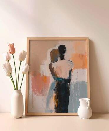 Embrace Silhouette Matte Poster Print