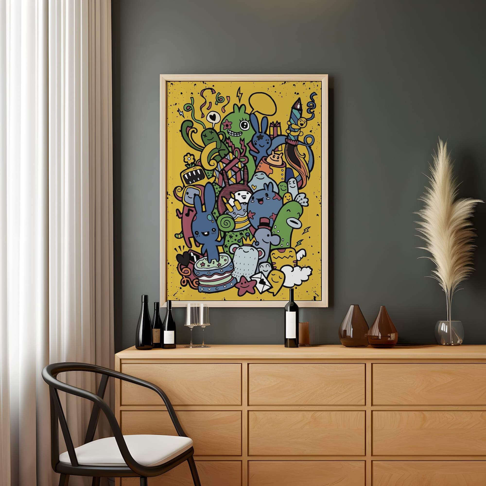 Gift Party Chaos Matte Canvas Print - Image 2