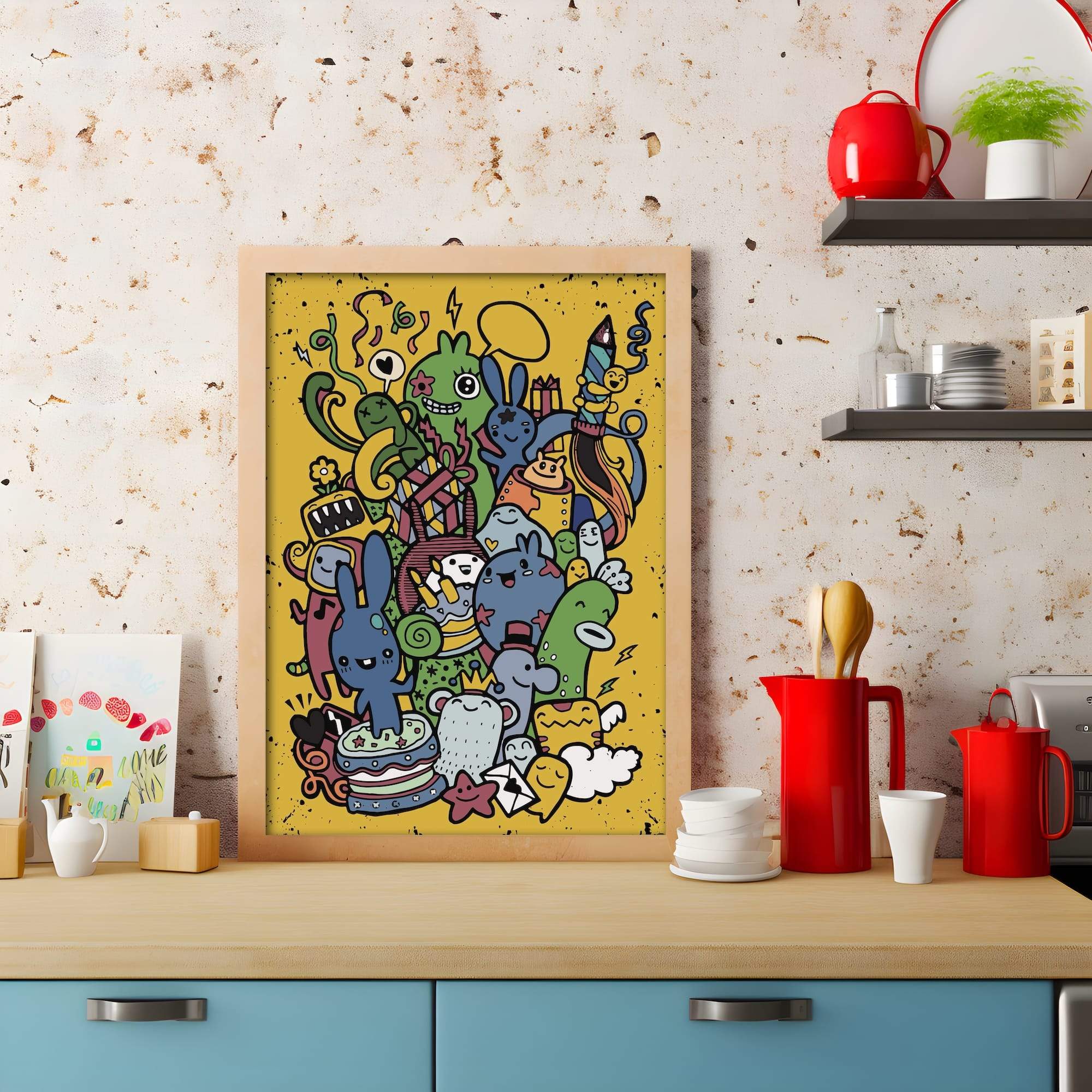 Gift Party Chaos Matte Canvas Print - Image 3