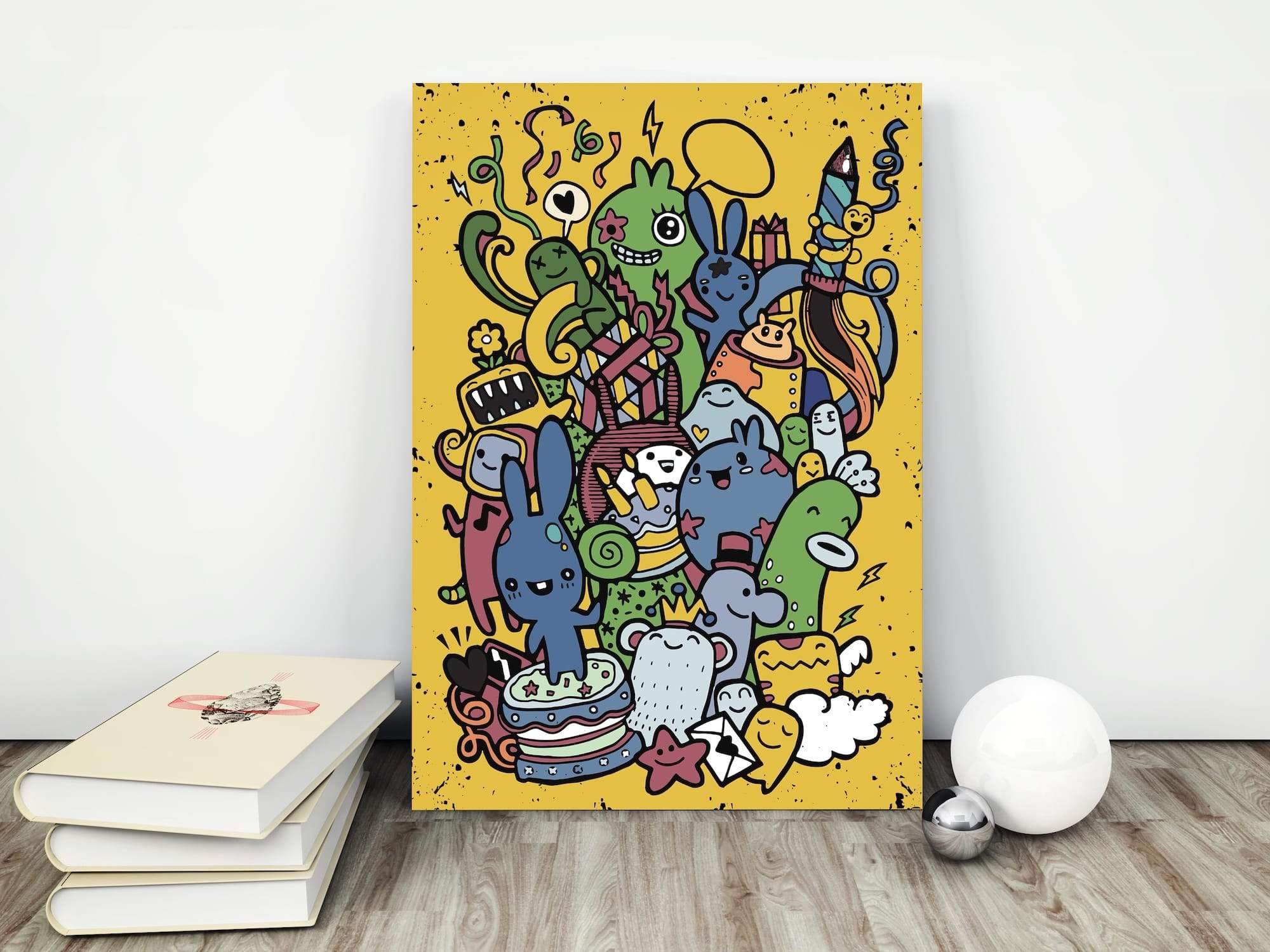 Gift Party Chaos Matte Canvas Print - Image 4