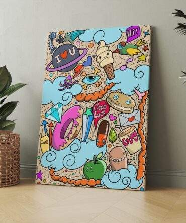 Random Luck Chaos Matte Canvas Print