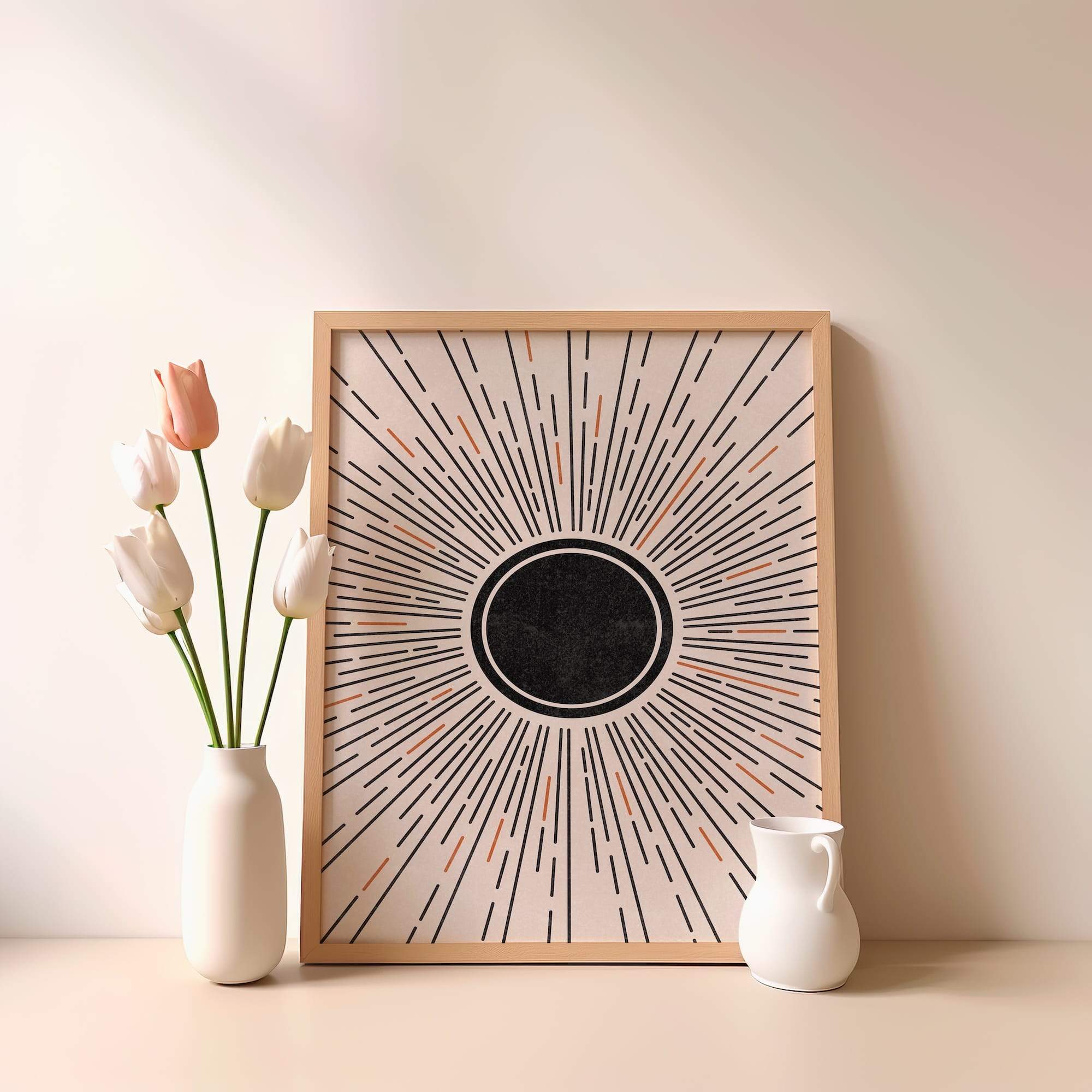 Solar Eclipse Energy Matte Poster Print