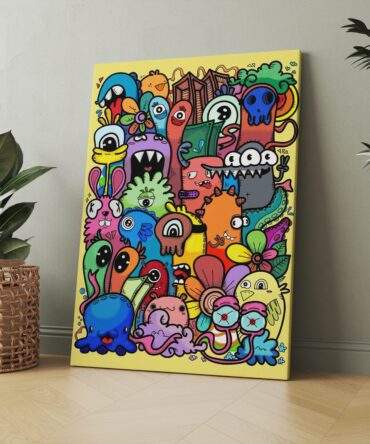Tall Eyed Chaos Crew Matte Canvas Print