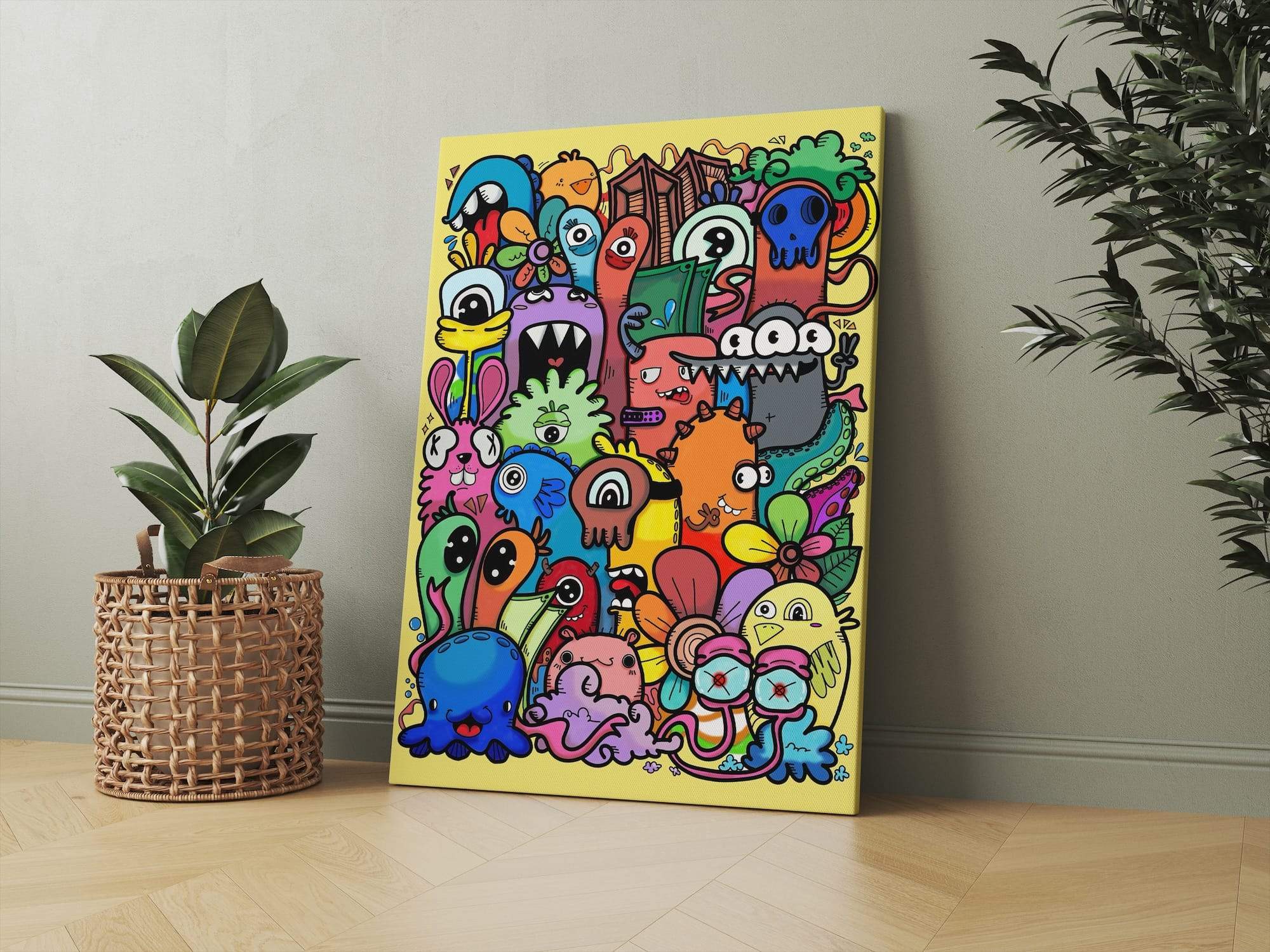 Tall Eyed Chaos Crew Matte Canvas Print