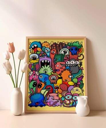 Tall Eyed Chaos Crew Matte Poster Print