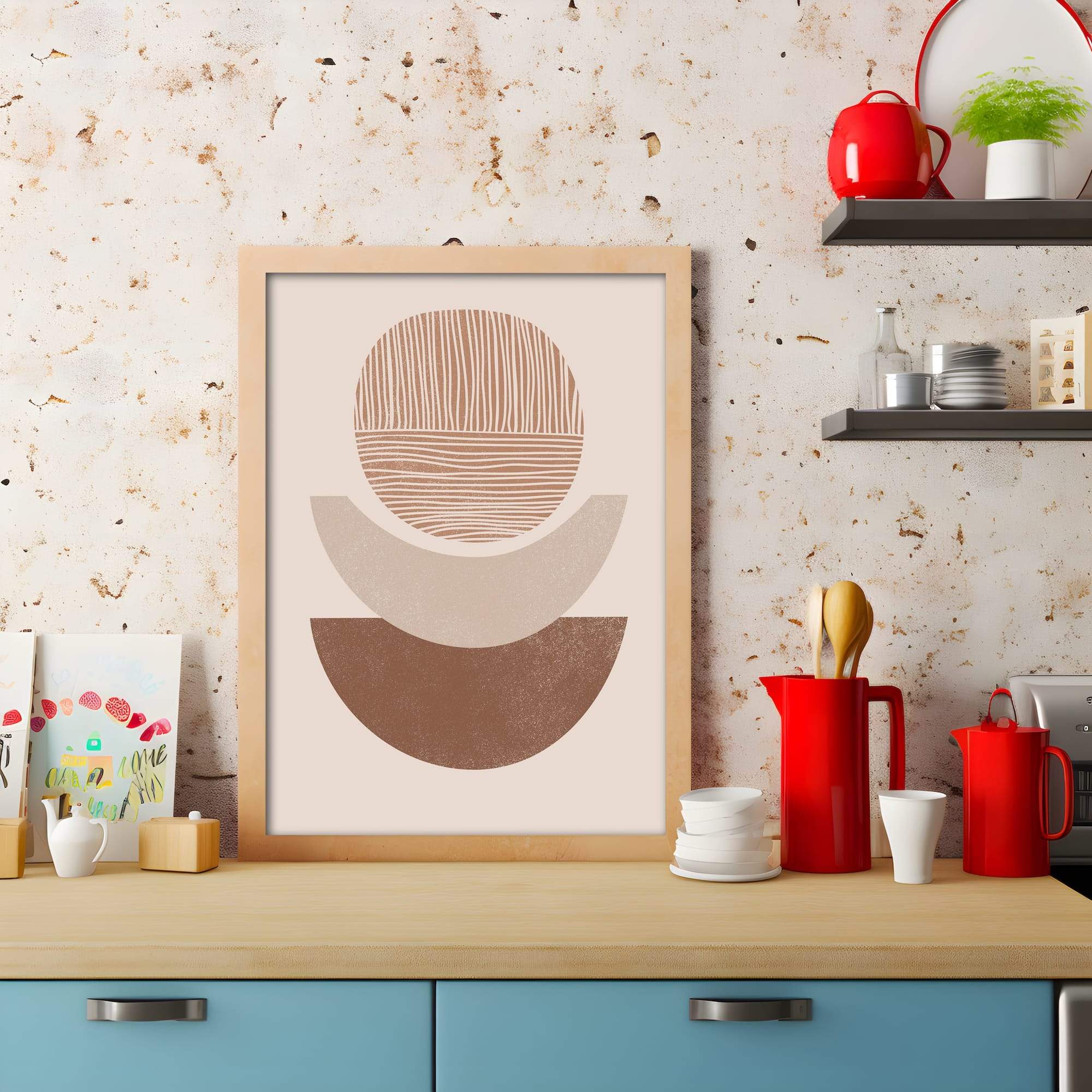 Trio Halfsunset Balance Matte Canvas Print - Image 3