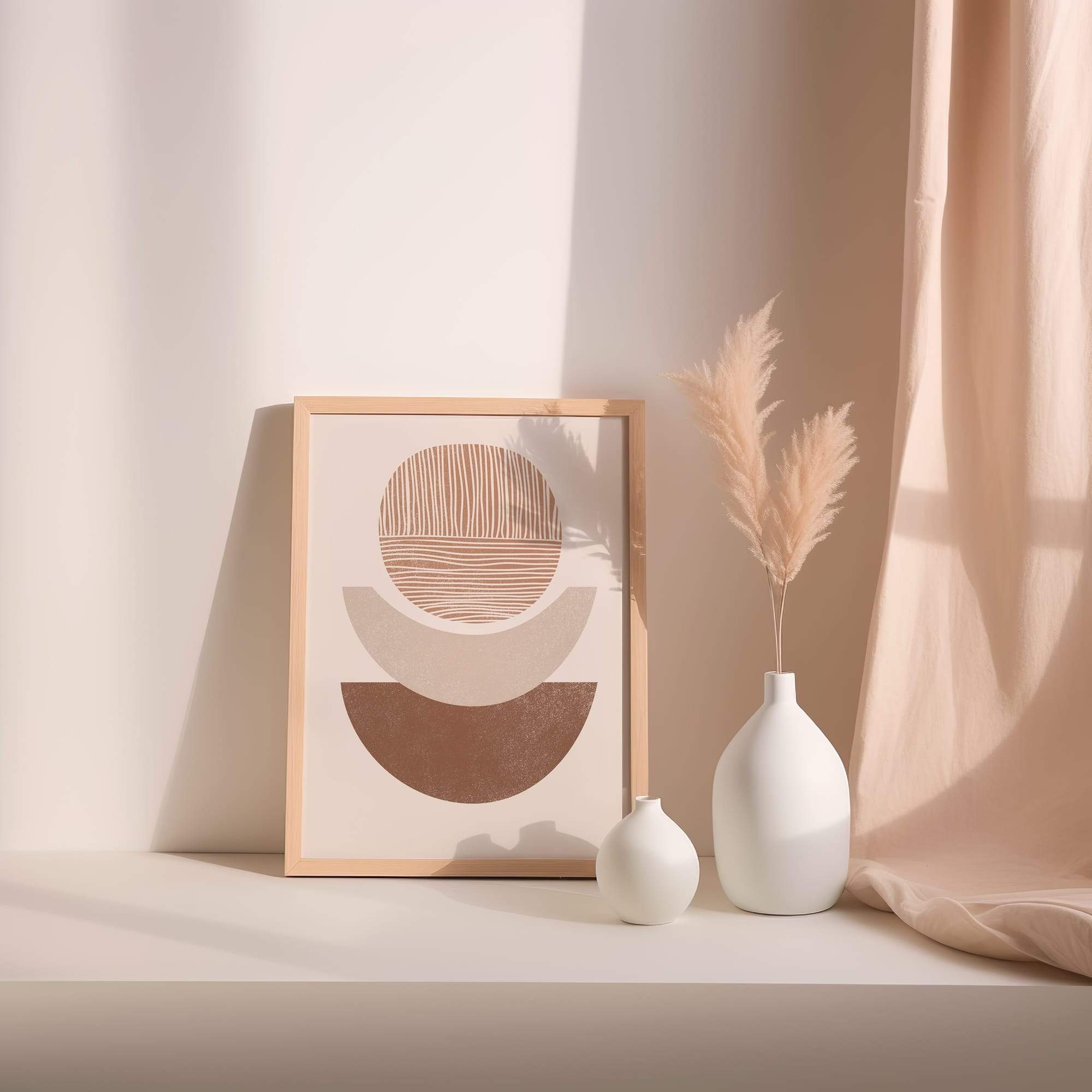 Trio Halfsunset Balance Matte Poster Print - Image 2