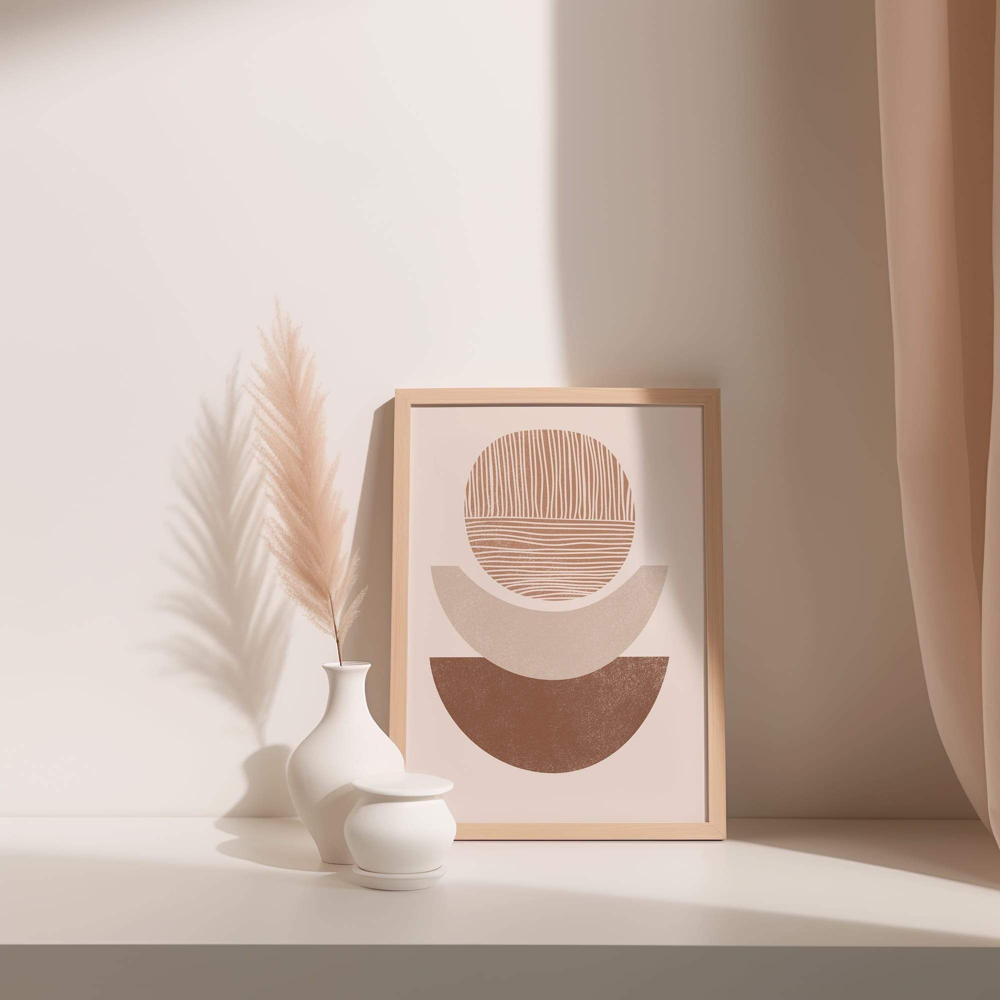 Trio Halfsunset Balance Matte Poster Print - Image 3