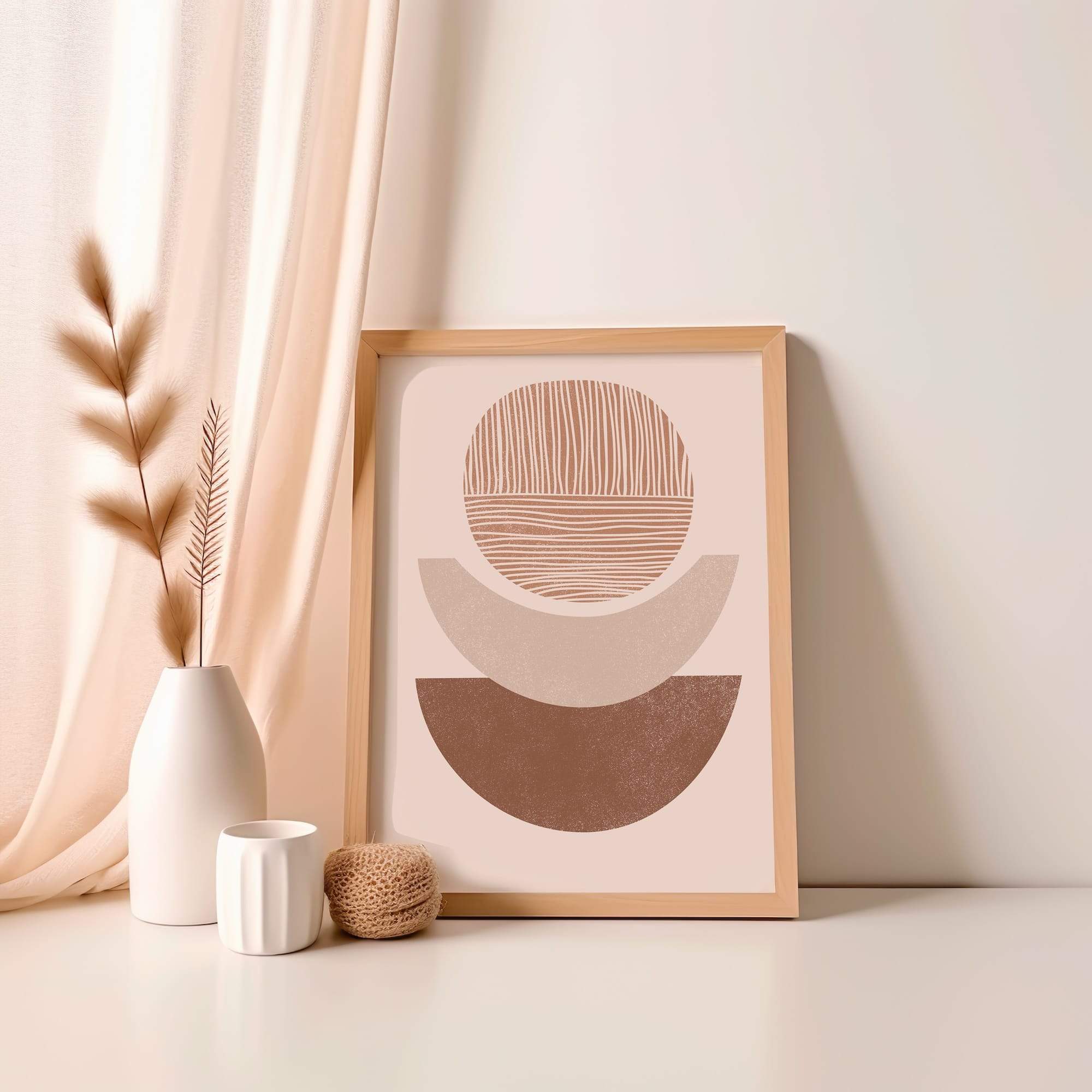 Trio Halfsunset Balance Matte Poster Print - Image 4