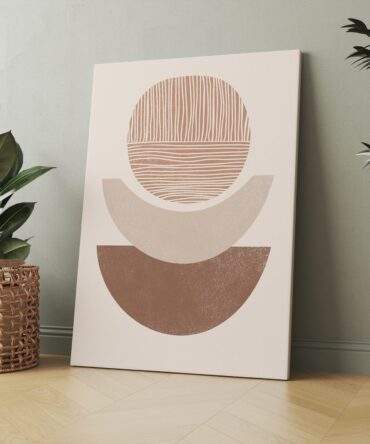 Trio Halfsunset Balance Matte Canvas Print