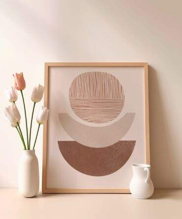 Trio Halfsunset Balance Matte Poster Print