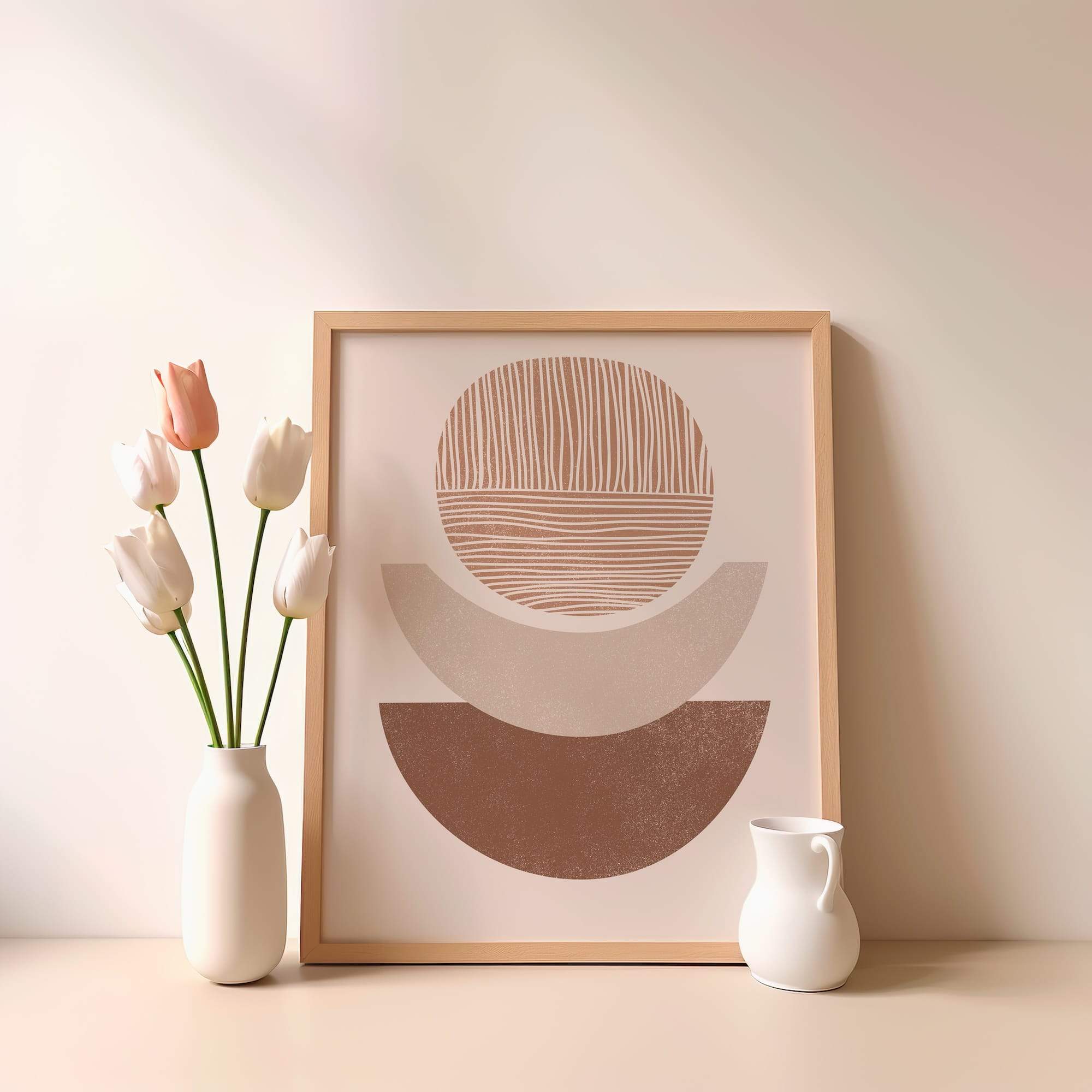 Trio Halfsunset Balance Matte Poster Print