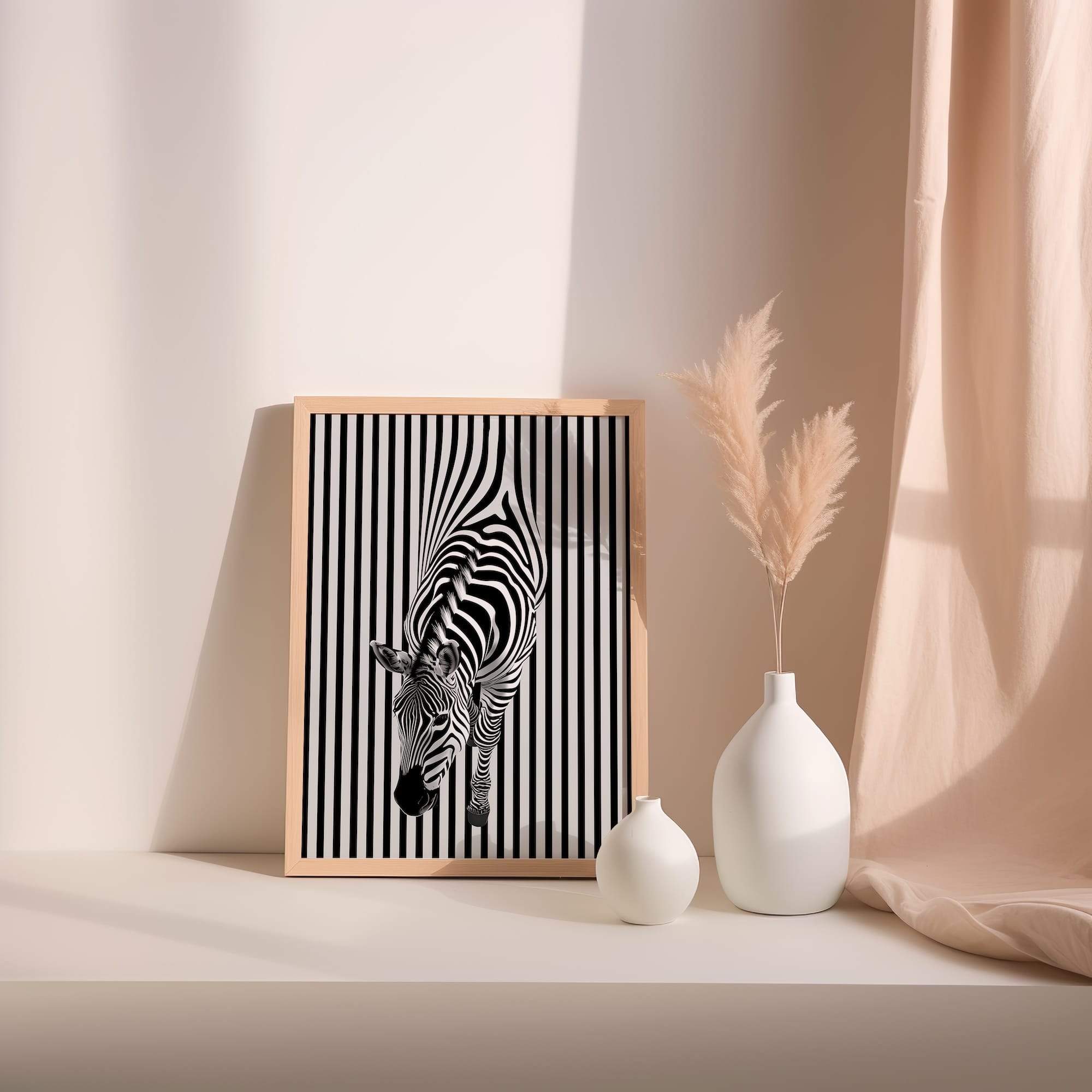 Zebra Stripe Fusion Matte Poster Print - Image 2