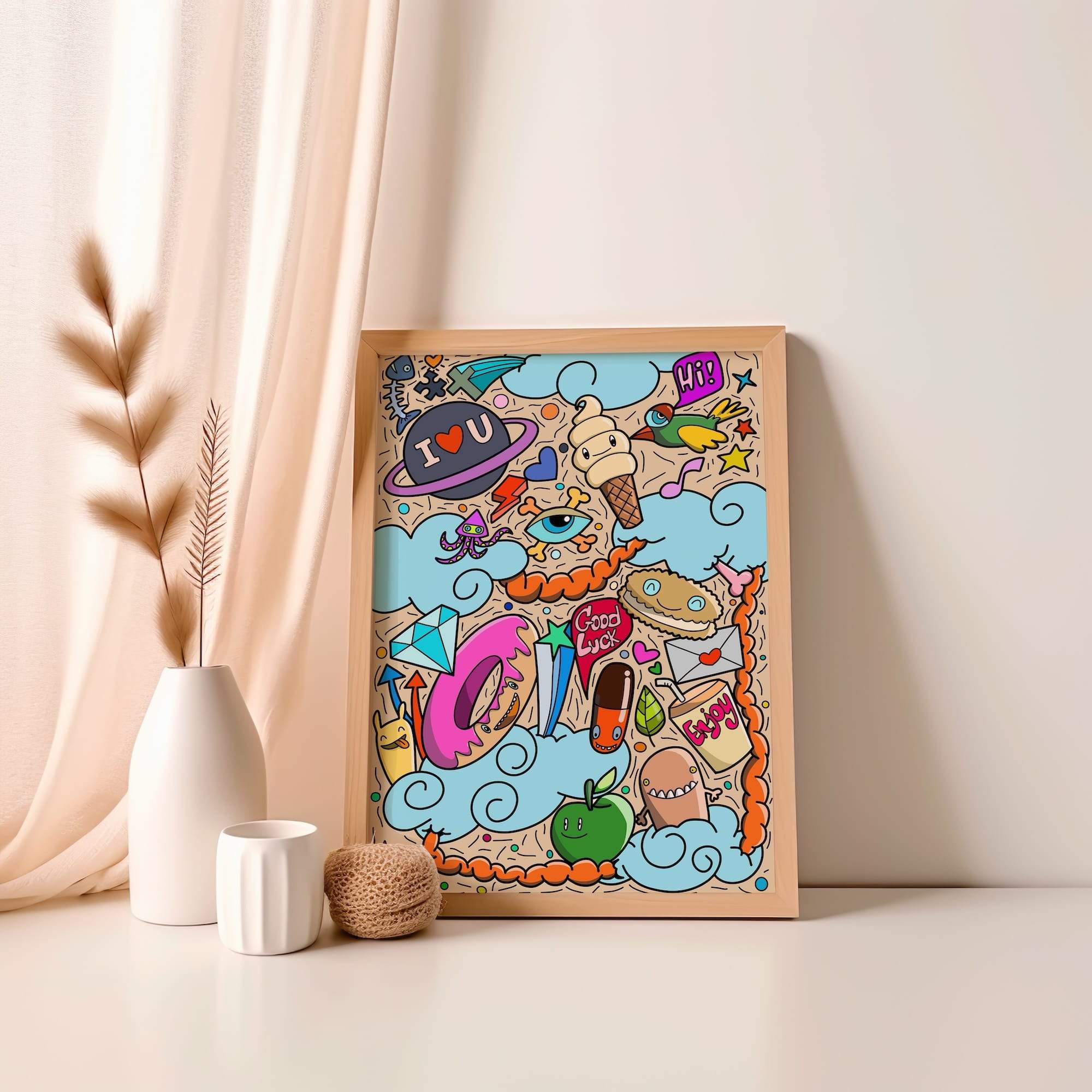 Random Luck Chaos Matte Poster Print - Image 4