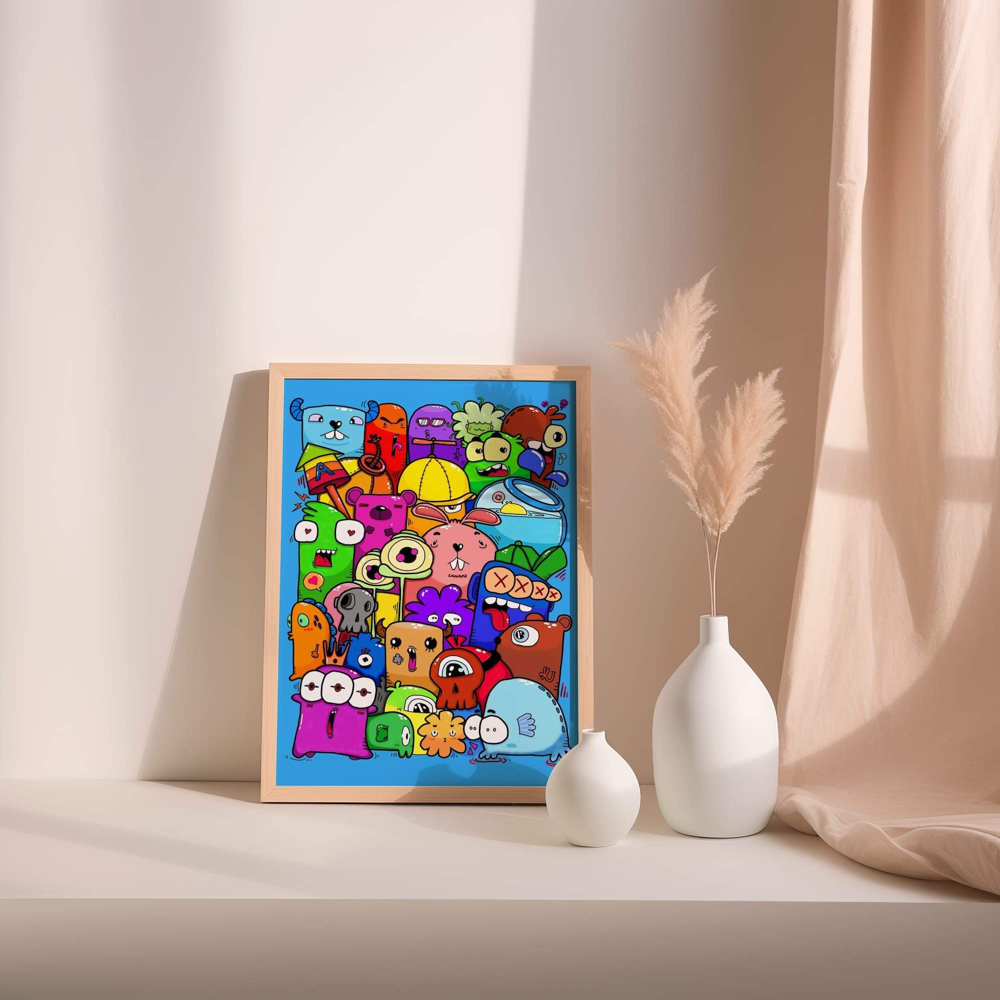 Silly Bears And Crazy Creatures Matte Poster Print - Image 2