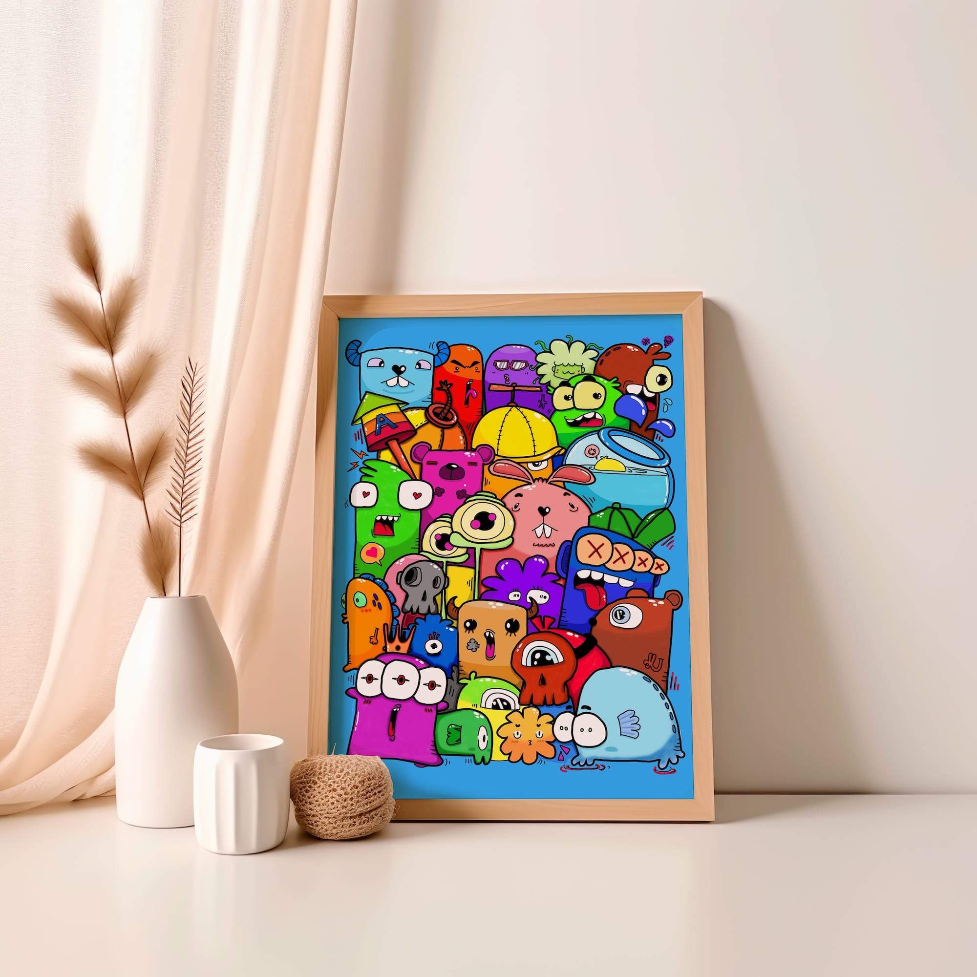 Silly Bears And Crazy Creatures Matte Poster Print - Image 4