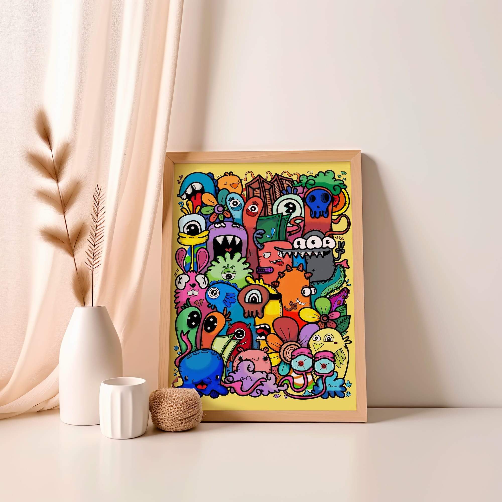 Tall Eyed Chaos Crew Matte Poster Print - Image 4